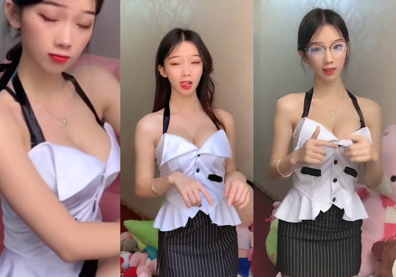 快手小霜霜白色开胸制服抖胸视频预览图 1 快手小霜霜白色开胸制服抖胸视频预览图 1