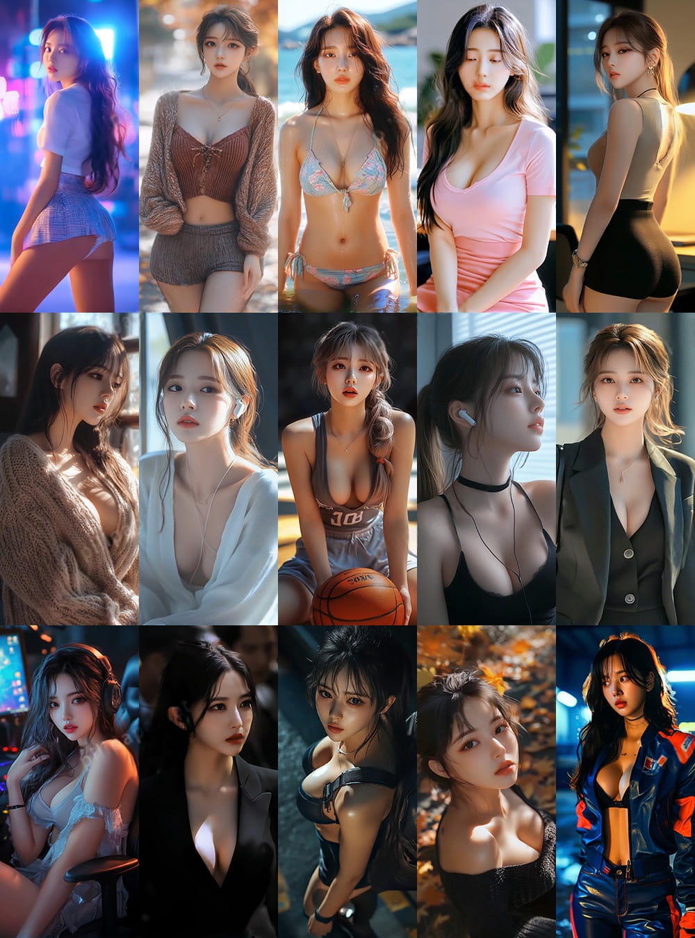 AI lookbook AI girl video 美女视频
