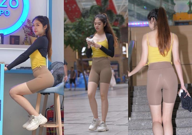 M950.灰色短裤女孩图片预览图 1 M950.灰色短裤女孩图片预览图 1