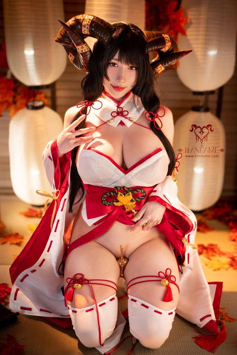 雨波HaneAme – NO.410 Lustful Goat Miko 邪羊巫女写真书