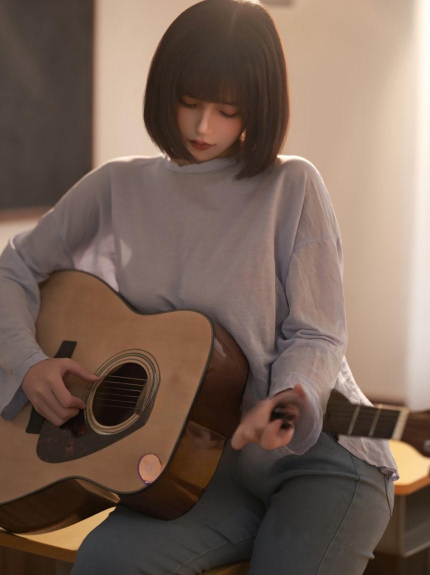 小仓千代w – NO.135 吉他少女预览图 2 小仓千代w – NO.135 吉他少女预览图 2